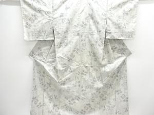 唐花模様織り出し西陣お召着物